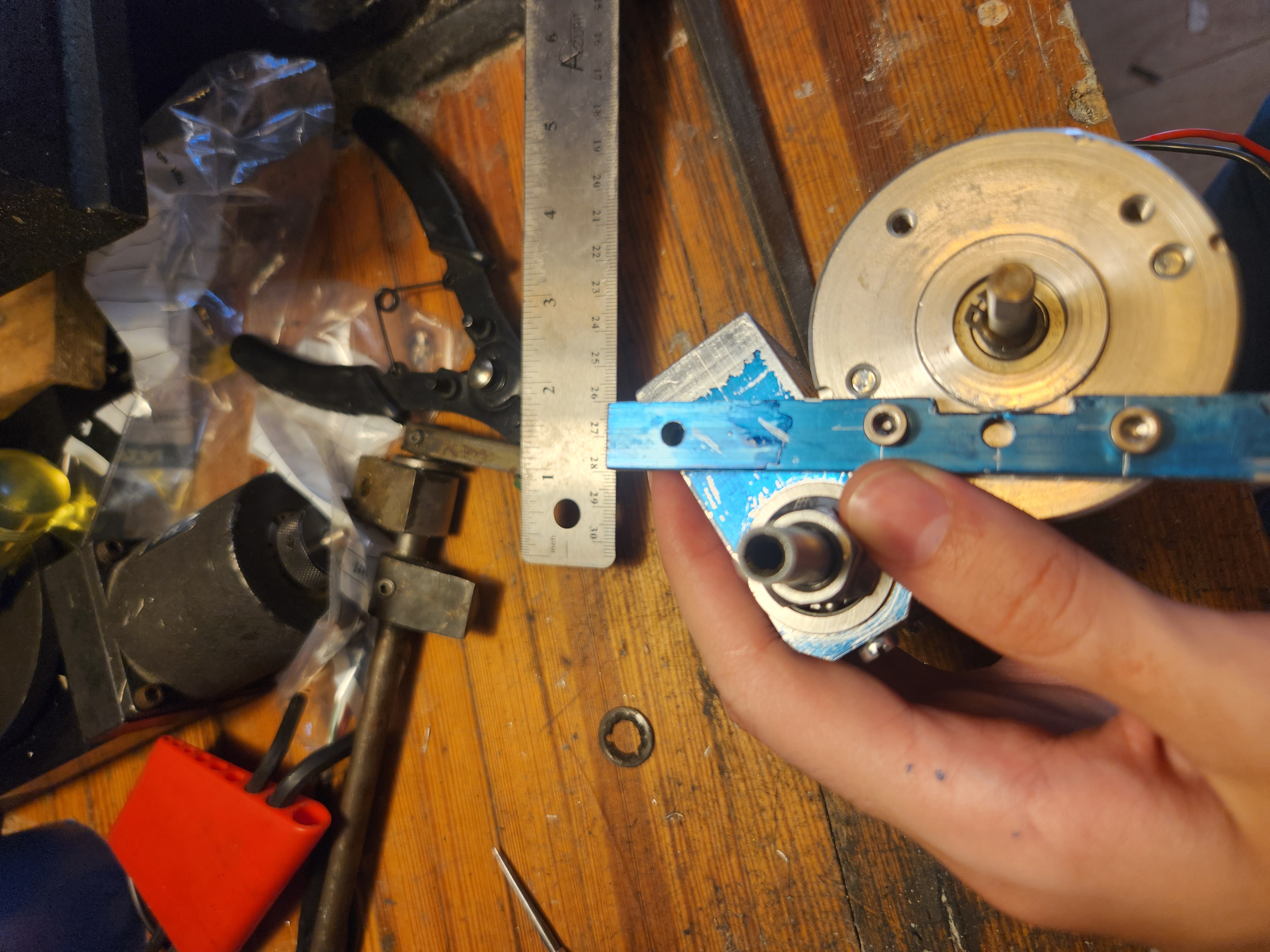 Cutting bearing seats and drilling main hole